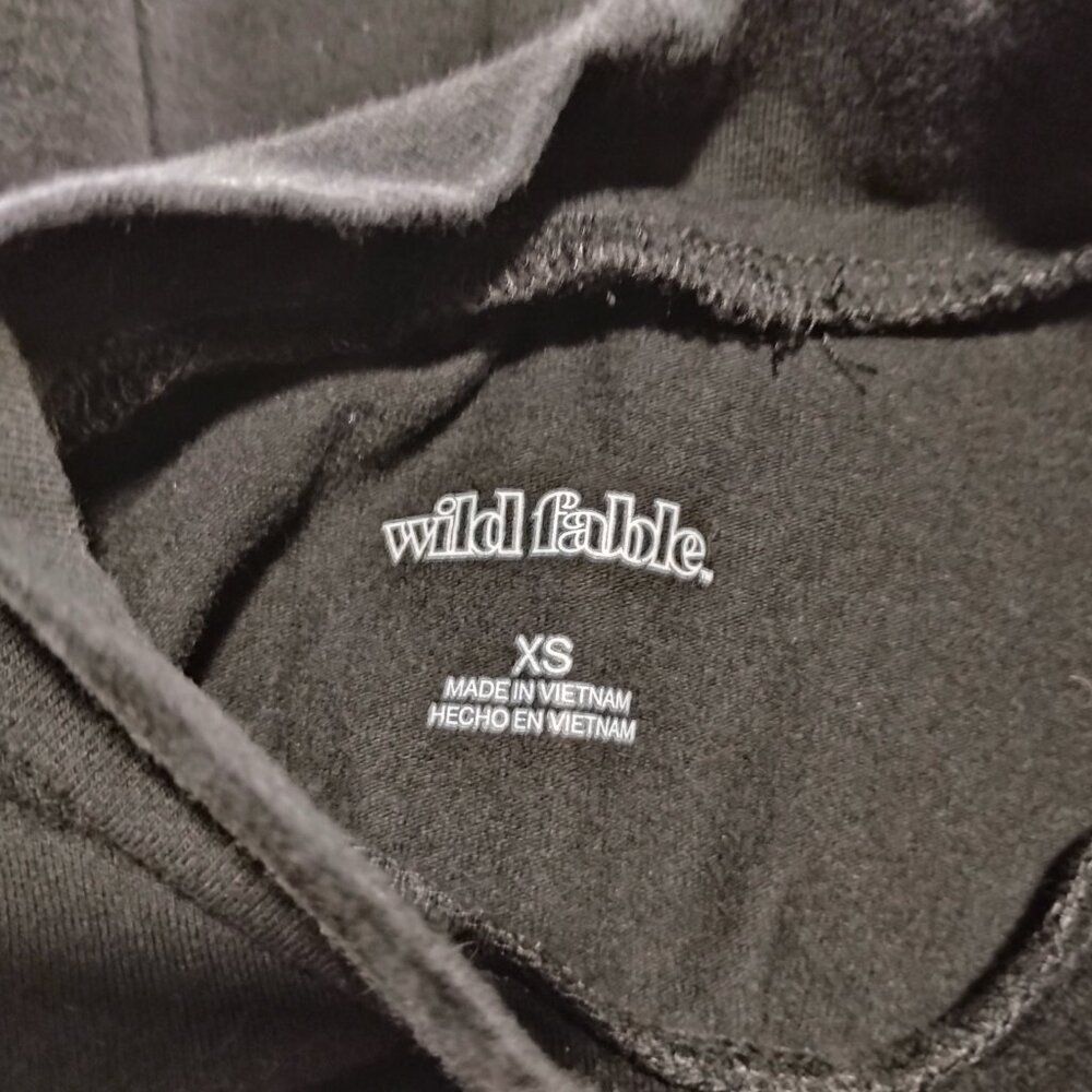 Wild Fable Mock Neck Crop Tank Top Size XS Extra Small Black - Picture 3 of 7